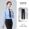 Camisa de manga larga profesional de negocios para hombre y mujer, camisa ejecutiva para hombre de servicio civil, ropa de trabajo bancaria para mujer que no necesita planchado