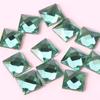 Venta al por mayor de fábrica flash vidrio plano pedrería cuadrado cristal diamante diy accesorios de joyería suministro primario