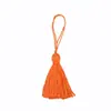 Borla con Hilo de Punto de Cruz de Colores y Lazos para Colgar, 6 cm, Accesorios para Ropa, Colgante para Mochila, Hecho a Mano DIY
