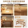 Escritorio de estudio de madera maciza con estantería, escritorio integrado para uso doméstico, escritorio de computadora para dormitorio, banco de trabajo simple para estudiantes