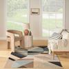 Alfombra de Terciopelo de Cristal Floral Estilo Nórdico para Sala de Estar, Alfombra Resistente a Manchas y de Fácil Cuidado, Alfombra Decorativa Resistente al Desgaste para Terraza para Entrega