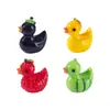 Miniaturas adorables de sandía, durián y pato de frutas, adorables accesorios de decoración DIY, adornos en miniatura