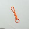Cadena color caramelo Adornos de hebilla para bolso colgantes Llavero colgante de macarrón de dibujos animados Cadena acrílica metálica que combina con todo