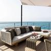 Sofá Exterior Ocio Impermeable Protección Solar Habitación Patio Terraza Diseñador Balcón Madera Maciza Mimbre Sofá Muebles