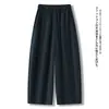 Calça Harem Cropped Fashion Personalizada Anti-Idade para Mulheres, Verão Fina com Cordão Elástico Cintura Alta Respirável Solta para o Dia a Dia Centenas