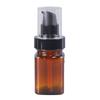 Frasco de essência de chá em estoque plástico pet frasco creme marrom 100/120ml frasco spray hidratante