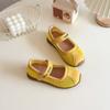 Zapatos de Malla para Niños 2026 Verano Nuevo Estilo para Niñas Malla Simple Transpirables Ligeros Suela Suave Estilo Ballet Poco Profundos Versátiles Tenis