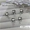Accesorios para Uñas Transfronterizos al por Mayor Rhinestones de Corazón Inclinado 3D Rhinestones con Borde de Cristal Uñas Portátiles Accesorios Brillantes para DIY