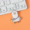Broche acrílico de desenho animado de animal, distintivo fofo para atacado, acessório para bolsa de estudante, pequeno pingente, patch de medalha comemorativa