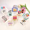 Nueva tarjeta de felicitación de cumpleaños 3D transfronteriza para niños, feliz cumpleaños en inglés, tarjeta pequeña para decoración de fiesta