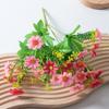Simulação de 28 cabeças pulando orquídea crisântemo buquê projeto casamento material flor pequena margarida flor de seda hotel decoração casa foto