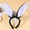 Diadema Popular Transfronteriza de Orejas de Conejo de Peluche para Pascua, Diadema para el Cabello, Fiesta, Discoteca, con Soporte de Alambre, Flexible