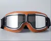 Espelho de Guidão de Motocicleta Óculos Retro Estilo Harley à Prova de Vento Areia Veículo Elétrico Capacete Meio Capacete Respirável e Seguro