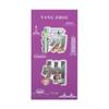 Conjunto de carimbos de viagem vazados Shenyang Carimbe este palácio Vento Toque este órgão Este edital imperial dobrado Cartão perfurado vermelho dobrável online