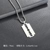 Collar de acero de titanio europeo y americano al por mayor calle hip-hop punk joyería para hombres y mujeres colgante de aleación cadena de suéter de moda