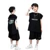 Vestido de Verano para Niño Letra Algodón Puro Traje Chaleco 2024 Nuevo Vestido Infantil Dos Piezas Shorts Casuales