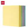 Bloco adesivo Deli BT202 76mm x 76mm100 folhas de nota simples cor de bloco adesivo