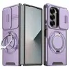 Capa para janela deslizante Lingke adequada para o telefone Samsung Galaxy Z Fold7, com suporte giratório, capa protetora anti-queda Fold8