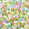 Decorações de nail art de flor de cinco pétalas de cor sólida transfronteiriças, versáteis, tridimensionais, fofas, pingentes de florzinha para unhas, ornamentos de resina para capa de celular