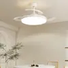 Luz de Ventilador Ultradelgada, Luz de Ventilador de Techo, Lámpara de Techo Integrada para Restaurante, Dormitorio, Sala de Estar, Lámpara de Protección Ocular, Luz LED