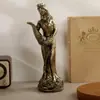 Estátua Ornamento da Deusa Grega da Riqueza Kate para Sala de Estar, Hall de Entrada, Quarto, Escritório, Presente, Decoração Criativa para Desktop