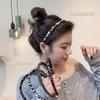 Retro Pasador Antideslizante Banda para el Cabello para Mujer Combinación Total Corea del Sur Celebrante Cibernético 2021 Nuevo Estilo Tocado Moda Salir para Lavarse la Cara Diadema