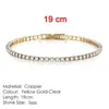 Transmissão ao Vivo Transfronteiriça Pulseira Tennis de Diamante de Fileira Única 3mm Europeia e Americana para Mulheres, Joia de Mão com Design de Nicho Versátil Ins Básico Luxo Acessível