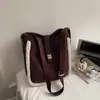 Moda Inverno 2025 Bolsa Saco Elegante Grande Capacidade Simples Casual para Trabalho Moda Bolsa de Ombro Bolsa Transversal para Mulheres