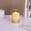 Venta Caliente Transfronteriza Vela Digital Led Muebles para el Hogar Espolvoreada con Polvo Navidad Día de San Valentín Luz de Atmósfera para Escritorio Creativa