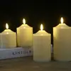 Vela Eletrônica com Ponta em Formato de Bala, Luz Gradiente, Piscando Lentamente, Decoração Transfronteiriça, Confissão Romântica Interna, Luz Guia