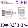 Tornillos de Acero Inoxidable 304 Rosca Fina Americana Cabeza Cilíndrica Hexagonal Tornillos de Cabeza Copa 1/4-28Unf Surtido Completo de Tornillos