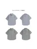 Camisa de Houndstooth Retro Literaria Japonesa para Pareja de Manga Corta para Hombre Moda Versátil Holgada y Atractiva Camisa Casual