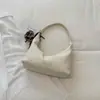 Bolsa tote simples e estilosa de cor sólida, textura moderna, novo modelo de verão 2026, bolsa de ombro e transversal feminina personalizada
