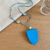 Colar com Cordão de Couro Dopamina Estilo Férias Doces Clipe para Óculos Senso de Design Acessório Fofo de Nicho Colar Versátil