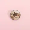 Broches Creativos y Personalizados Europeos y Americanos con Forma de Estrella Dorada de Cinco Puntas, Insignias de Metal para Accesorios de Dibujos Animados Transfronterizos Simples y Originales al por Mayor