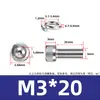 Aço inoxidável 304 DIN912 Cabeça de copo arruela de mola hexagonal parafuso de máquina de combinação dupla cabeça cilíndrica recartilhada M3M8