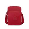 Bolso para teléfono móvil de versión vertical de comercio exterior de fábrica para mujer, bolso bandolera de hombro con cremallera simple coreana, bolso de nailon para teléfono móvil de versión vertical, venta al por mayor