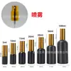Botella de Perfume de Gama Alta 10ml 5ml Bloqueadora de Luz Vidrio Negro Botella de Aceite Esencial Botella con Atomizador para Sérum Botella Vacía Alta Calidad