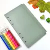 Separador PP Verde Gris Hojas Sueltas Plástico Colorido Página Índice Etiqueta con Logo Impreso Clasificación Separador de Hojas Sueltas