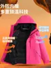 Chaqueta Luotuo 2025 Nueva Moderna Forro de plumón Exterior Casual Tres en Uno Súper Elegante Cálido Abrigo de Pareja