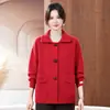 2026 Ropa para Madre Elegante Nueva Moda Casual Estilo Pequeño Chanel Edad Madura Rejuvenecedor Holgada Talla Extra Adelgazante Chaqueta Versátil