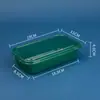 Caja de Empaque para Pastel de Durazno, Caja de Plástico Transparente para Snacks Mochi, Caja para Llevar Pastelería China Artesanal para Hornear, Estilo Luxihe