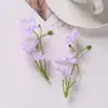 Flor de Loto Pequeña Simulada de 3 Pétalos Hecha a Mano DIY Pasador Flor Sombrero de Graduación Guirnalda Accesorios Material Pared de Flores de Boda Escenario Flores Falsas