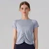 Top deportivo de tenis de verano, camiseta de entrenamiento de manga corta, camiseta de secado rápido para correr al aire libre, camiseta de bádminton adelgazante, ropa de fitness