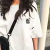 Camisetas Estampadas de Manga Corta Estilo Coreano de Seda de Leche para Hombres y Mujeres Verano 2026 Nueva Ropa de Pareja Tops Casuales Versátiles