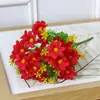 Flores de Margarita Artificiales, 28 Cabezas, para Decoración de Jardín y Hogar, Flores de Seda para Proyectos Exteriores, Crisantemos Silvestres Pequeños