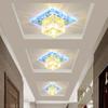 Luzes de cristal para corredores de comércio exterior, spots, luzes de corredor, luzes LED quadradas para entrada, embutidas, personalidade criativa, plafons para varanda