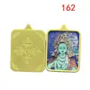 Venta Directa de Fábrica Nueva Xizang Thangka Sin Adornos Dorados Pintura Thangka de Tara Verde Núcleo Carcasa de Acero de Titanio Collar