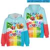 Sudadera con capucha casual 3D Nueva Periférica Bloques de Construcción Digitales Numberblocks para Adultos y Niños