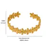 Pulsera de Acero de Titanio Amazon, No se Desvanece, Pulsera Ajustable de Acero Inoxidable para Mujer, Sensación Exagerada de Alta Gama, Pulsera Abierta al por Mayor